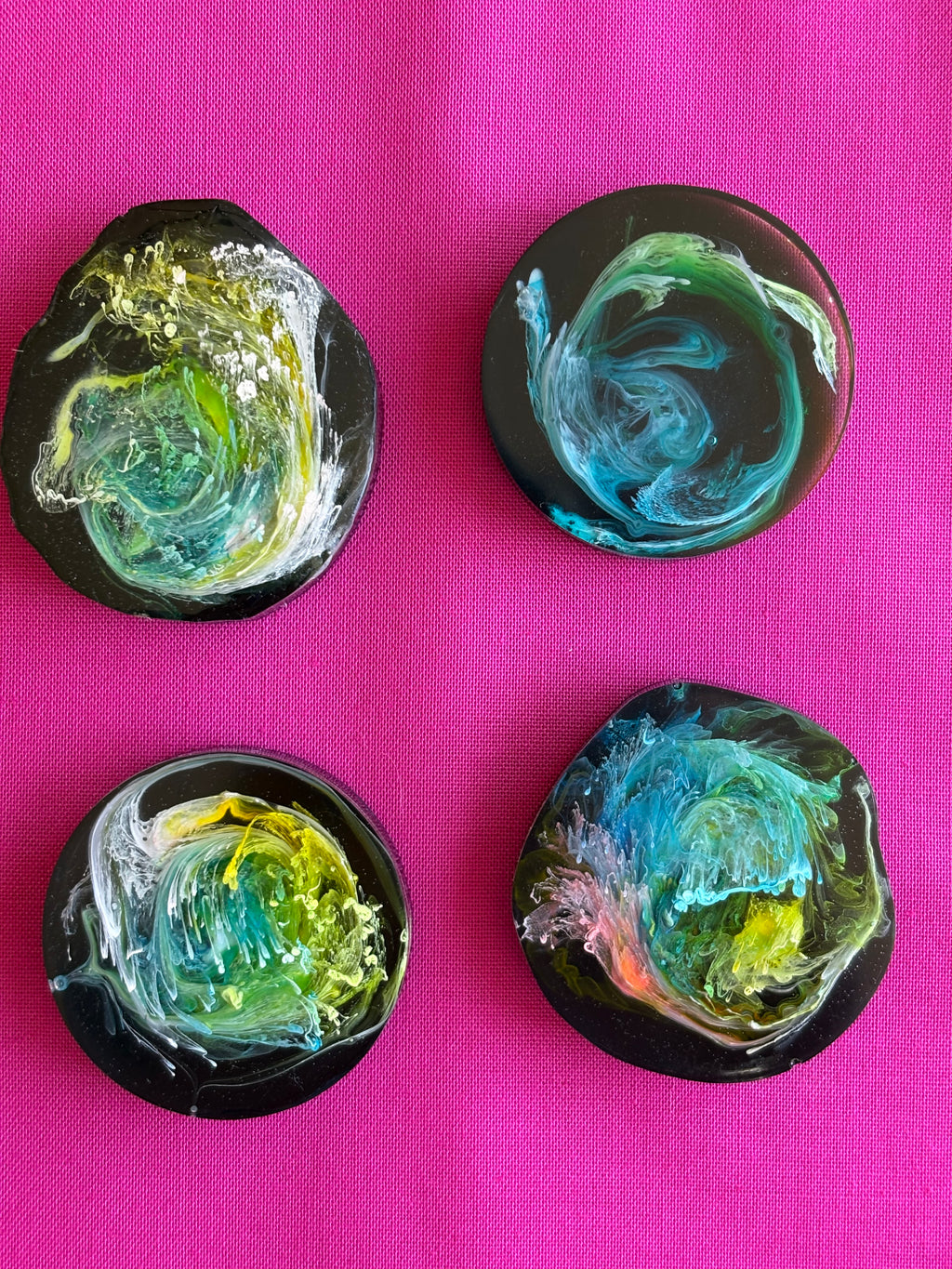 Black Universe Resin Magnet