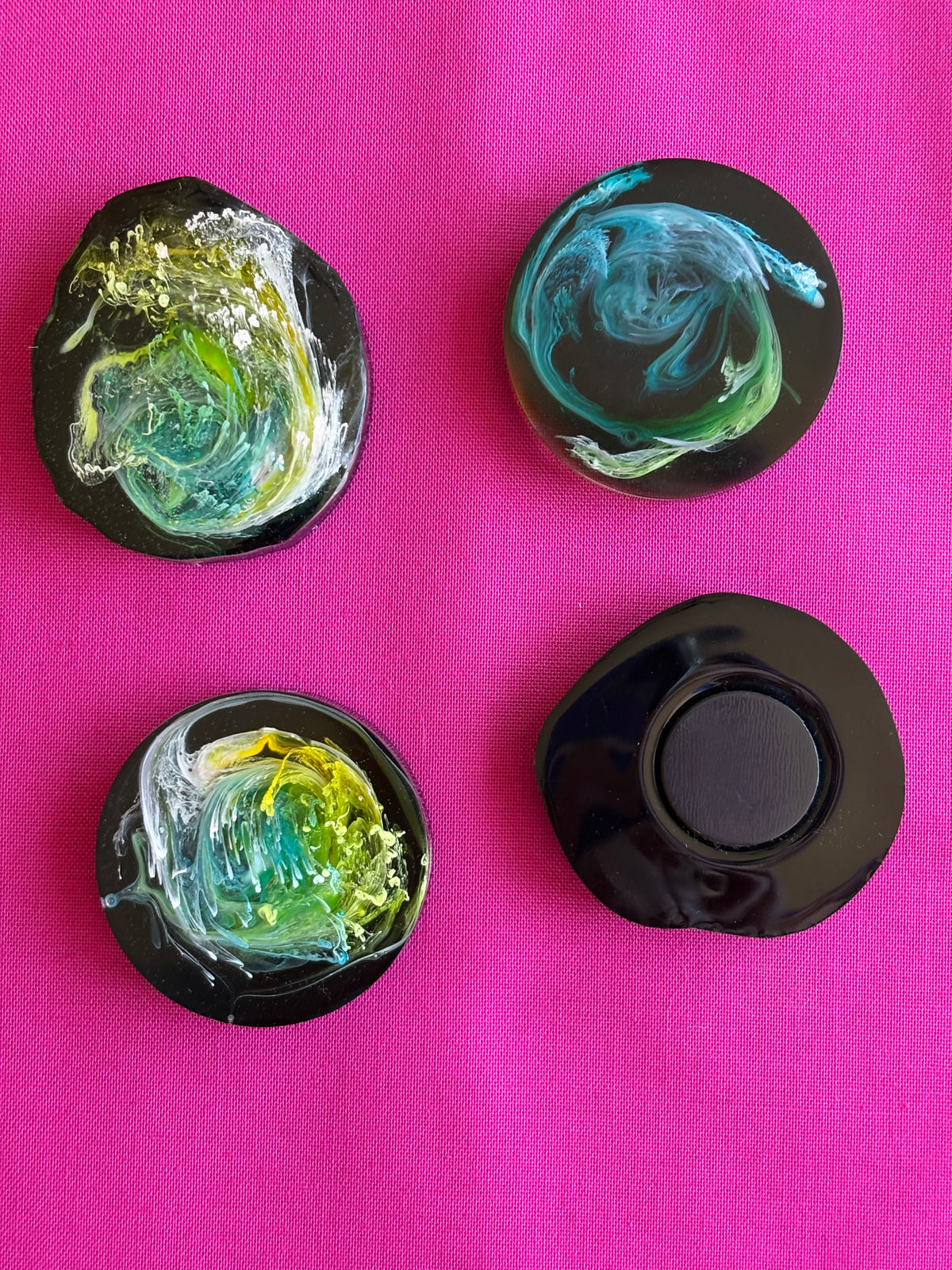 Black Universe Resin Magnet