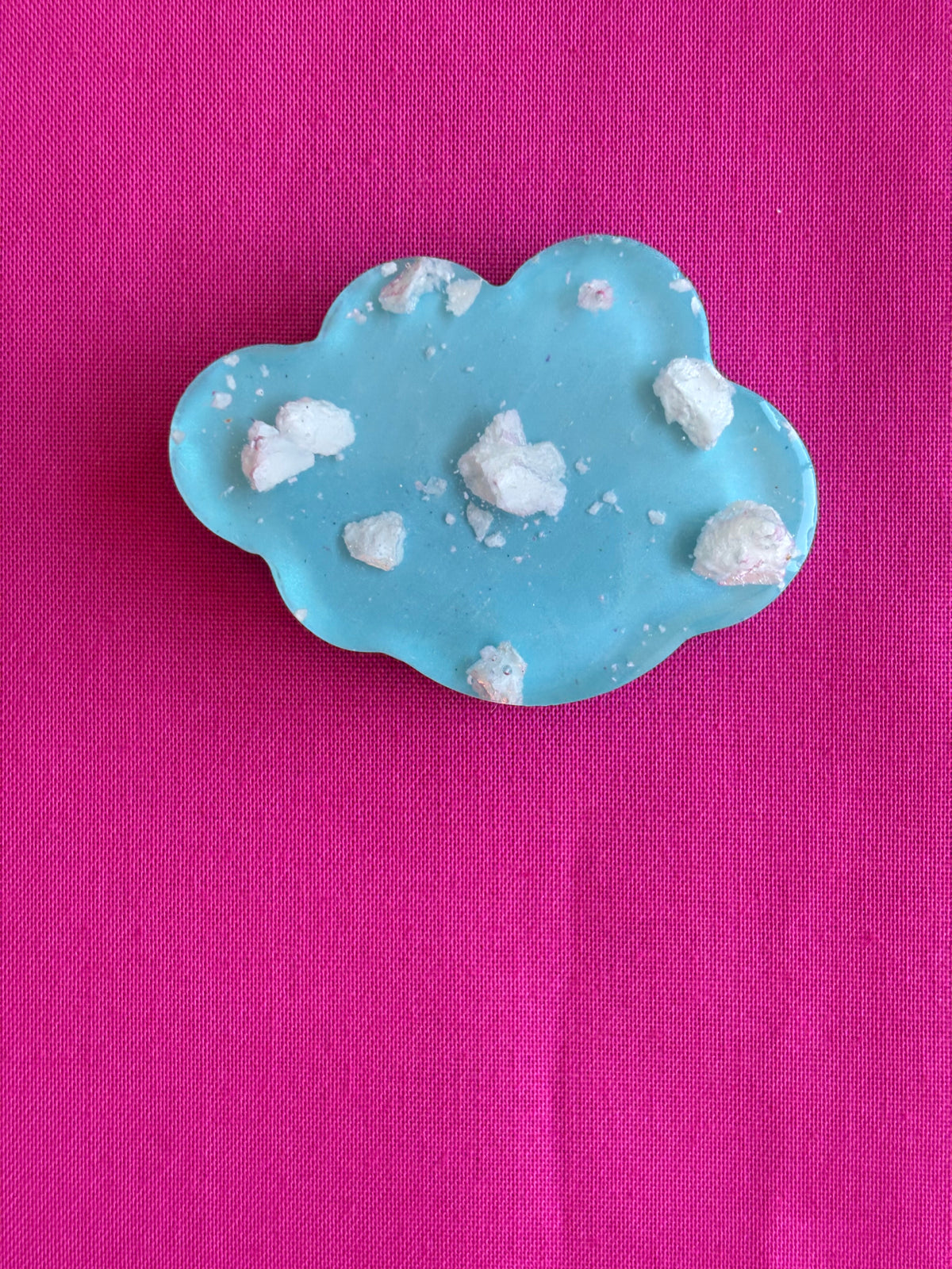Blue Cloud Resin Magnet