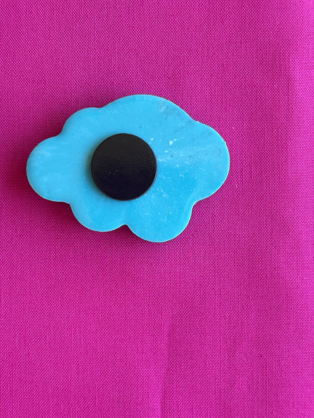 Blue Cloud Resin Magnet