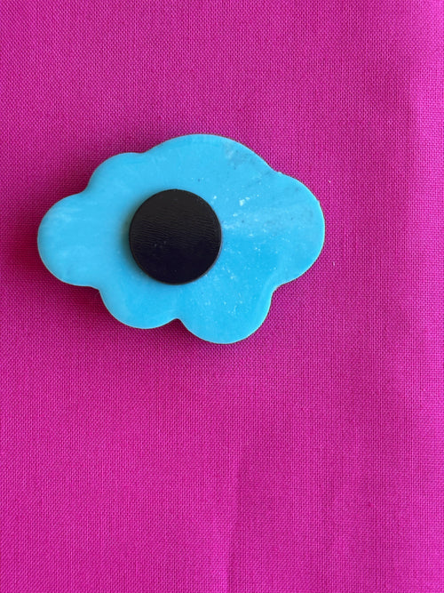 Blue Cloud Resin Magnet