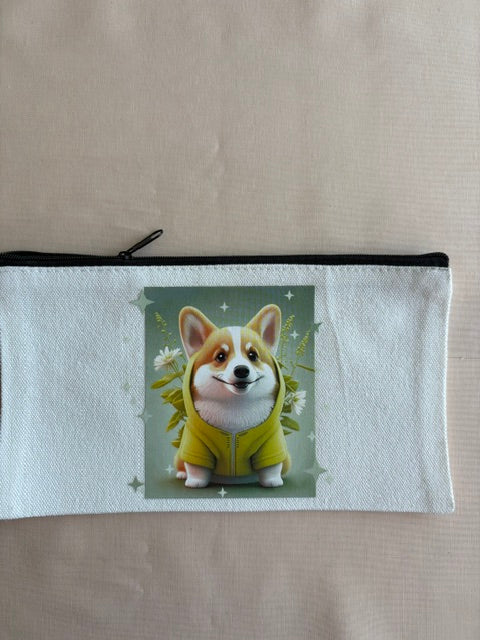 Cool Pup Canvas Pencil Bag