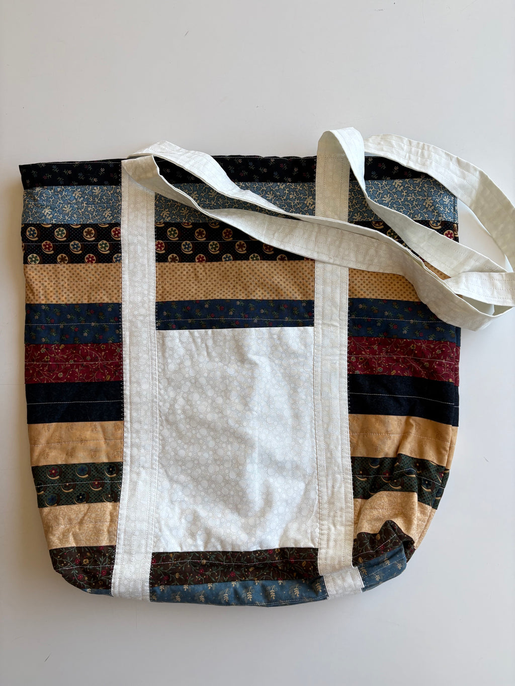 Prairie Rose Quilted Tote Bag