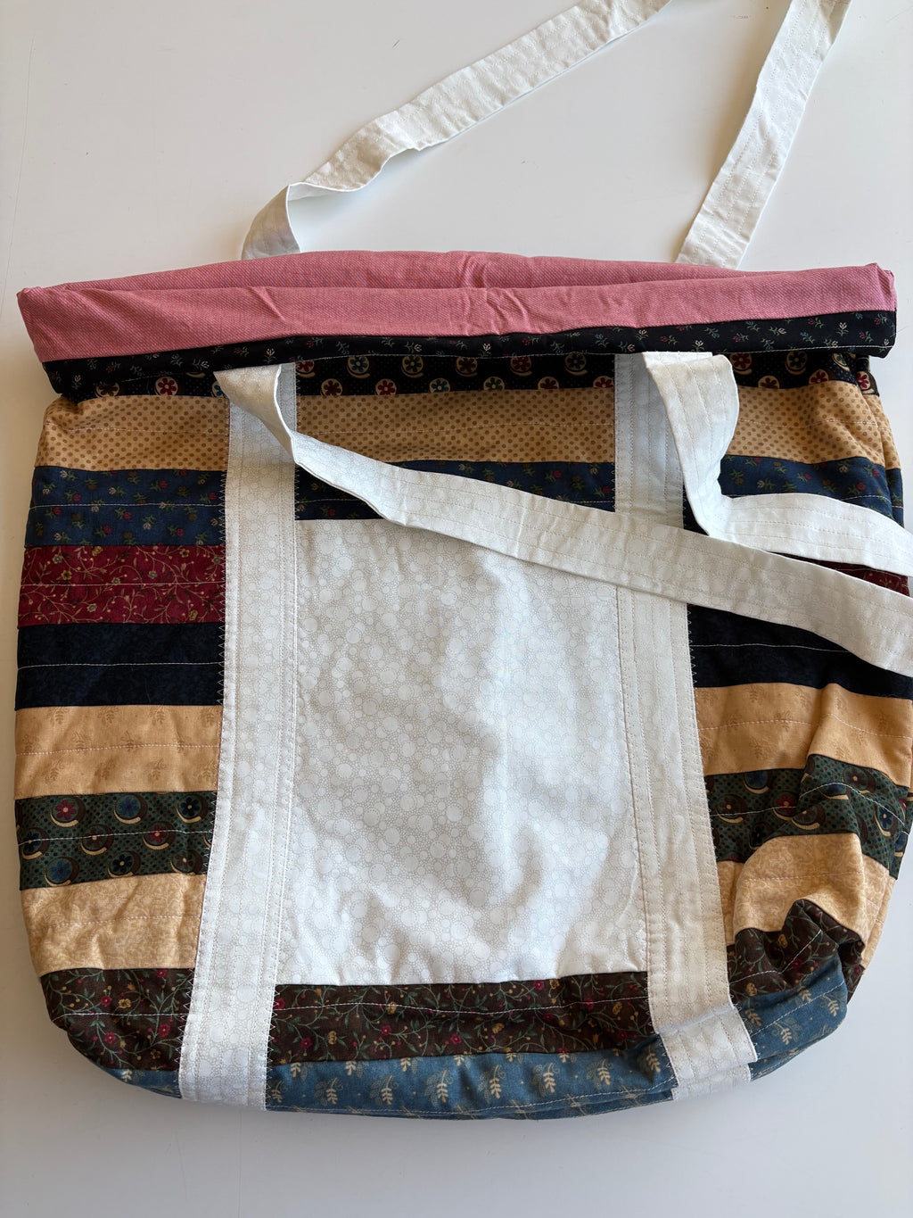 Prairie Rose Quilted Tote Bag