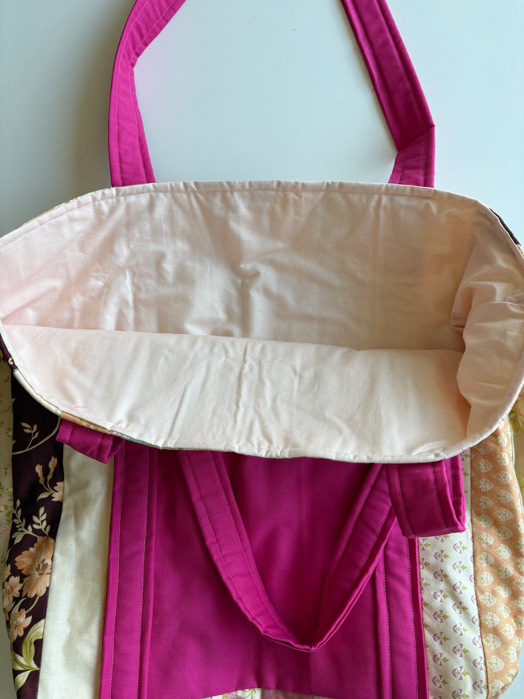 Garden Floral Quilted Tote Bag