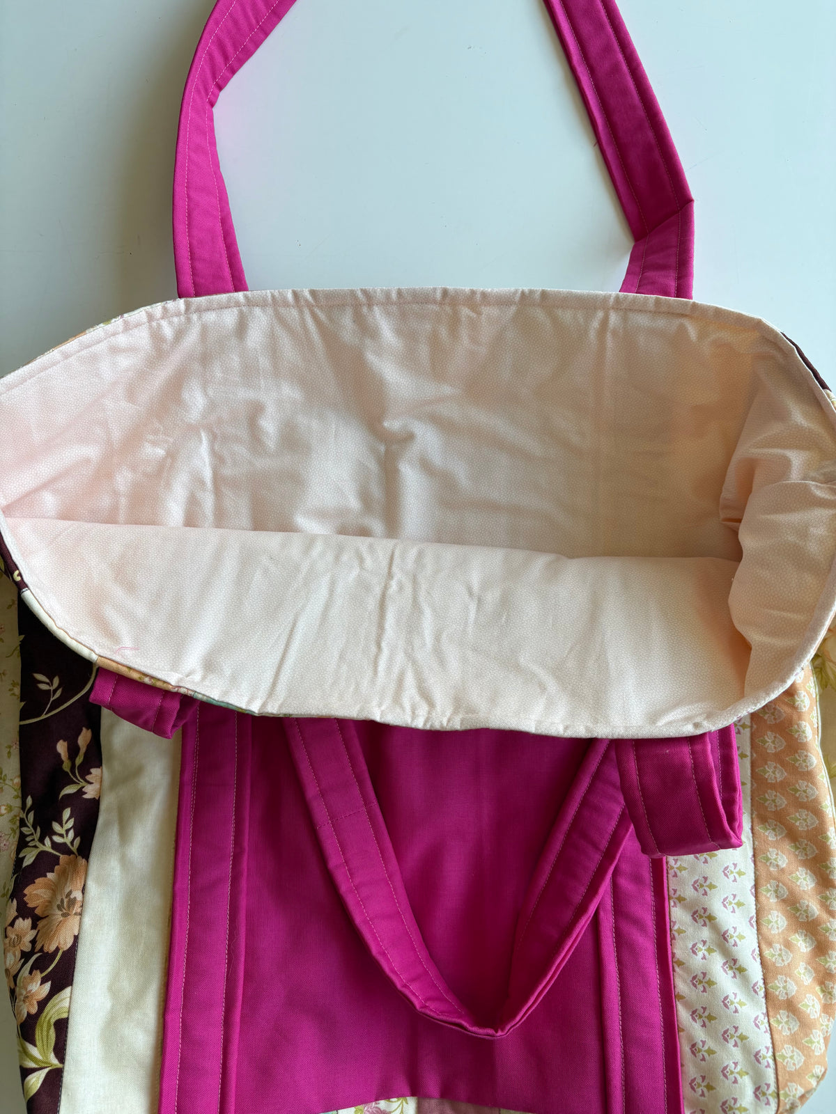 Garden Floral Quilted Tote Bag
