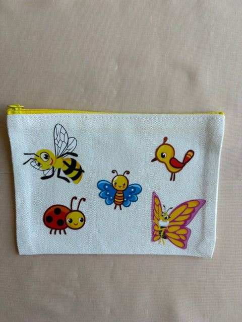 Nature's Friends Canvas Pencil bag