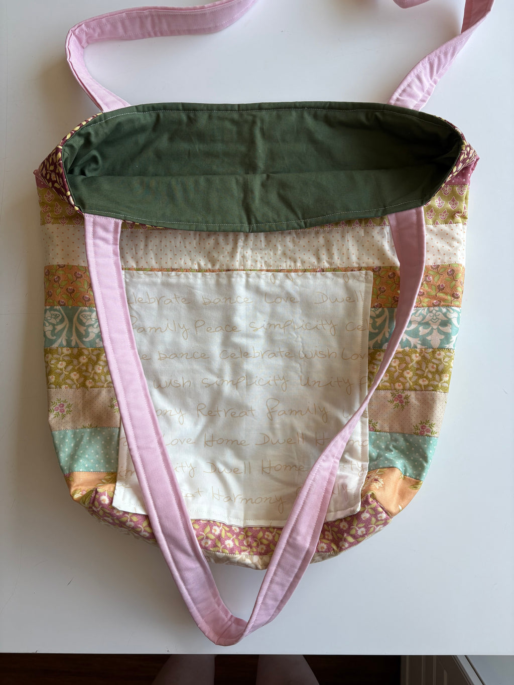 Serenity Quilted Tote Bag