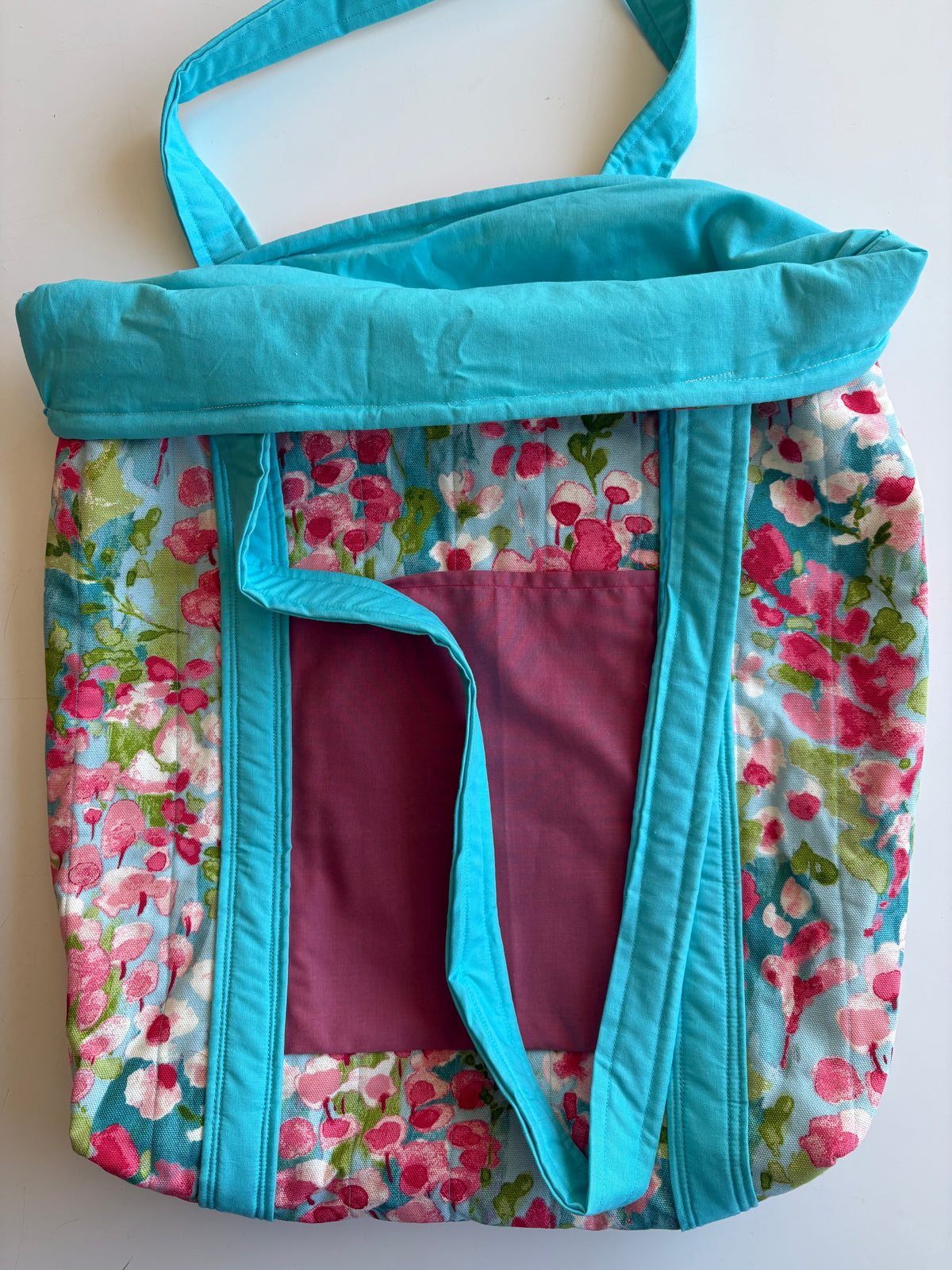 Watercolor Quilted Tote Bag